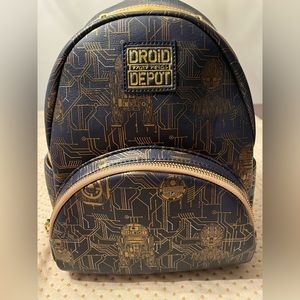 DISNEY PARKS STAR WARS GALAXY'S EDGE DROID DEPOT R2-D2 C-3PO BACKPACK